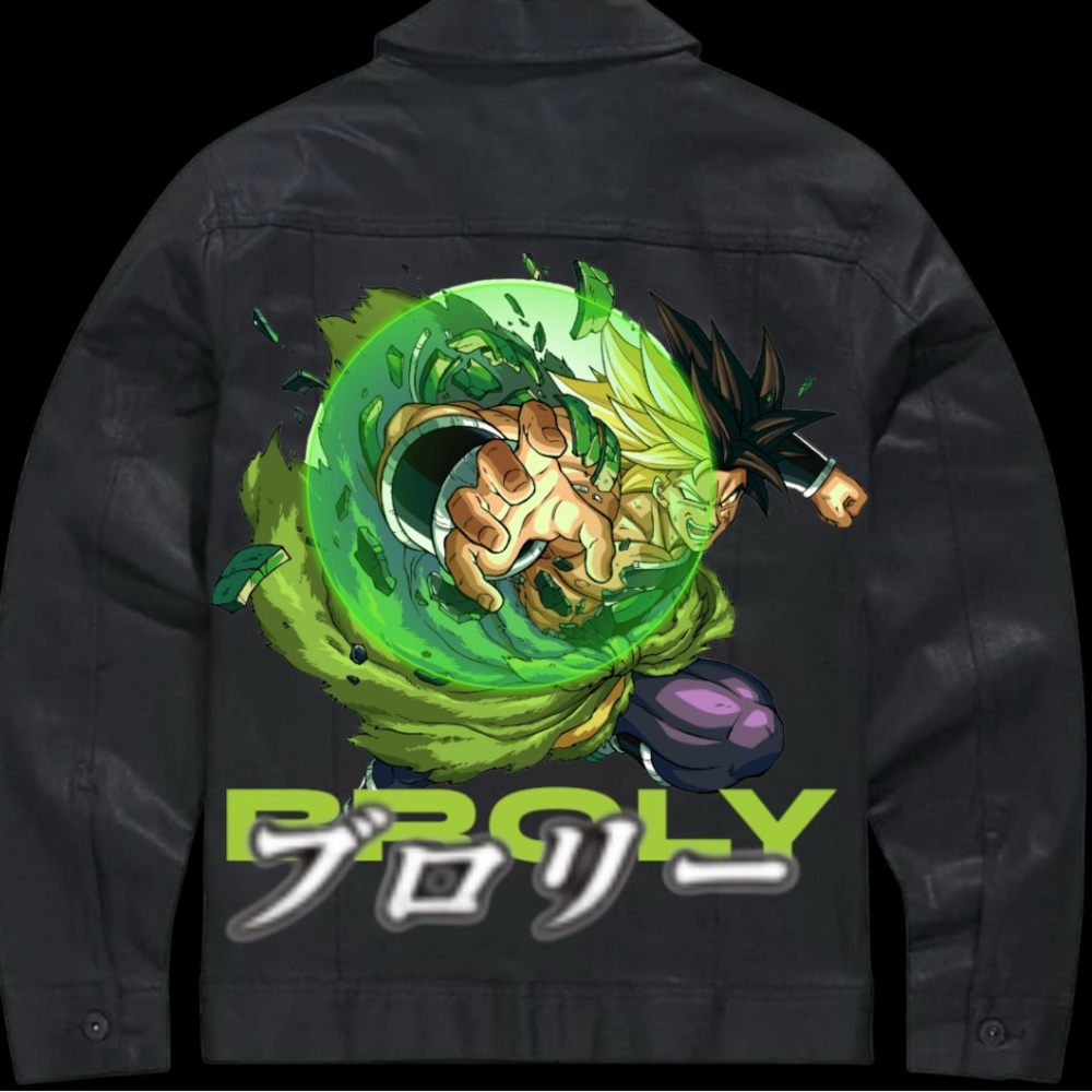 Broly Black Lightweight Anime Graphic Jacket